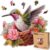 LEOGOR Wooden Jigsaw Puzzles for Adults 200 Pieces (13.5 × 11.3 in), Hummingbird Puzzle, Extra-Thick 5mm Wood, 30 Unique Animal-Shaped Pieces, Premium Gift for Adults and Teens