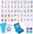 Soulchen 168 Pcs Premium American Mahjong Playing Cards, Large Print PVC Card Set with 4 Dice & Storage Case, Blue Porcelain Inspired, Easy-to-Read Mahjong for Adults, Seniors, Travel, Gift Giving