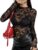 BTFBM Women Lace Long Sleeve Tops