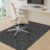 KMAT Office Chair Mat, 45x53in Heavy Duty Hardwood/Tile Floor Protector, Floor Mat Computer Desk Mat for Rolling Chairs, Work, Study, Office, Black