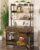 Dog Crate Furniture with LED Light & 2 Storage Drawers
