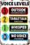 8″*12″” Aluminium Sign Class Noise Level Poster Classroom Rules Teacher Tin Signs for Kitchen Home Office Bar Cafe Decor