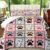 SANOCAY Dog Paw Quilt Set