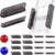 Magnetic Tiles Rail Pack 18-Pieces Magnetic Rail Clamps with Marble Run