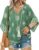 Womens 3/4 Length Sleeve Boho Tops