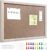 Felt Cork Board for Wall Decor, 24″ x 18″ Framed Bulletin Board for Office & Home, Decorative Pin Board with Durable Cork Surface for Notes, Photos & Reminders