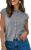 UNCLECAT Womens Cap Sleeve Sweater Vest