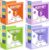 Sinload 4 Pcs 5 Inch Large Ring Binders with Pockets 3 Ring Binder 8.5″ x 11″ Presentation Folder View Binder with Customizable Clear Cover for Documents Files Projects(Multicolored)