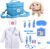 Doctor Kit for Toddlers 3-5 Doctors Play Set Toddler Girl Dog Puppy Vet Kit Kids Veterinarian Playset Toys 3 4 5 Year Old Birthday Gift