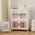 UAMFURI Stackable Storage Bins with Lids, Clear Doors, Large Storage Cabinet Foldable Collapsible Closet Organizers for Bedroom Dorm Office (2, White, 120, Quarts)