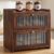 Bread Box for Kitchen Countertop, 2 Layer Wooden Breadbox with Acrylic Window, Large Capacity Bread Storage Container for Homemade Bread, Vintage Farmhouse Bread Holder, Brown