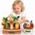Bebamour Montessori Pull Carrot Toy Plush Vegetable Garden Set Soft Cotton Sensory Play Gift (Carrot)