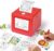 Smart AI Voice Sticker Maker Machine for Kids, Red | Thermal Sticker Printer Box with Display,