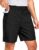 Pudolla Men’s Golf Dress Shorts 7″/9″ Stretch Casual Work Hybrid Shorts for Men with 3 Pockets Quick Dry Breathable(Black 36W x 7L)