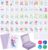 Soulchen 168 Pcs Premium American Mahjong Playing Cards, Large Print Waterproof PVC Card Set with 4 Dice & Storage Case, Elegant Lavender, Easy-to-Read Mahjong for Adults, Seniors, Travel, Gift Giving