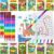 BenLouis 24 Dinosaur Mini Coloring Books Kids with 24 Stacking Crayons Dino Birthday Party Favors Activity Books Bulk for Kids Jurassic Goodie Bag Gift Stuffer Classroom Reward