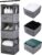 Corodo 6-Shelf Hanging Closet Organizer, Dark Gray