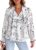 PRETTYGARDEN Women Boho Floral Babydoll Tunic Top