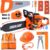 Chainsaw Toy for Kids, Pretend Play Tool Set with Safety Gear Ages 3+