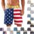 Cheeky Shorts for Men Funny Butt Swim Trunks Adult Swimwear Shorts | Mens Funny Hairy Butt Cheek Patriotic Flag Beach Shorts Hairy Legs 3D Print Quick Dry Swimwear, Lightweight and