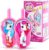 Kids Walkie Talkies 2 Pack, Unicorn Two Way Radio Ages 2-6 | 2 Pack kids walkie talkies, ultra low radiation. Low power long standby, two way radio for boys & girls ages 2-6.