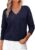 KIRUNDO Fall Sweaters for Women 2026 V Neck Casual Loose Long Sleeve Tops