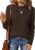ANRABESS Long Sleeve Argyle Knit Sweaters