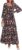 DOWERME Women Long Sleeve Boho Floral Maxi Dress