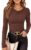 WIHOLL Womens Cowl Neck Tops