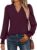 ANRABESS Womens Puff Long Sleeve Shirts