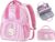 YOOLIFE Birthday Gifts for 4-9 Year Old Girls Backpack Pencil Pouch Pink S