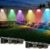HEAT NICE Solar Fence Lights Outdoor 2 Pack