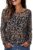 WIHOLL Long Sleeve Mesh Tops