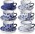 vancasso 8OZ Cappuccino Cups with Saucers