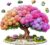 Wooden Puzzles for Adults, Hydrangea Tree Blossom Flowers Wooden Jigsaw Puzzle 200 Pieces, Unique Shaped Wood Cut Puzzle, Creative Birthday Gift for Mom Kids Friends Family Game Home Decor 11 * 9in