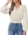 PRETTYGARDEN Long Sleeve V Neck Wrap Blouse