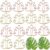 20 Pcs Monstera Leaf Paper Clips – Cute Metal Paperclips for Office, School, Home – Gold & Rose Gold