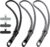 takyu Phone Wrist Strap, 3 Pack 360°Rotating Phone Lanyard without Tangles | Black DarkGray Black-gray, Phone Lanyard with Tether Tab Fits Most Cell Phone Cases, Great for Daily Travel Festivals Hiking