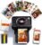 PRT 4×6 Photo Printer, Thermal Dye Sublimation WiFi Picture Printer for Phone, Portable Phone Printer with AR Video & 20 Sheets 1 Cartridge, Instant Printing for Home Use, CP6000 Black