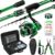Ghosthorn Telescopic Fishing Rod and Reel Combo,7PCS Complete Fishing Kit