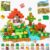 BRISTLIX 200 PCS 0.8in Magnetic Blocks – Magnet Toys for Kids, Magnetic Building Blocks Cubes, Stacking Magnets, STEM Toys Birthday Gifts for Boys and Girls Age 3+ (Theme: Farm Animals)