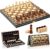 Aissom Magnetic Wooden Chess Set, 2 in 1 Chess Set, 15″ Chess Set with Storage and 2 Extra Queens, Foldable for Parties and Family Activities, Travel Chess for Kids, Adults (15″)