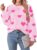 LIBSORGE Womens Heart Sweaters