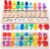 GeroCrew Wooden Montessori Toys for Kids Toddler Number Puzzles Sorter Counting Shape Stacker Stacking Game Preschool Toys for Boy Girl Learning Education Math Blocks Year Old Girl Gifts (Rainbow)