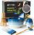 Matcha Whisk Set, Ceramic Matcha Kit Desert Style, Matcha Whisk and Bowl, Bamboo Scoop and Rest, Sifter and Tea Towel, 7 Pcs Gifts for Matcha Lover (Blue)
