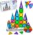 Mini Magnetic Tiles Set，40 Piece Travel Magnetic Toys for Toddlers