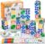 IBLOTIME Shape Color Rush Board Game Easter Strategic Pattern Matching Game 2 to 4 Players Fast Logic Challenge Game Night Gift Christmas Birthday Ages 14+
