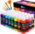 Acrylic Paint Set,32 Colors With 2oz Bottles and Paint Brushes