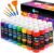 Acrylic Paint Set,32 Colors With 2oz Bottles and Paint Brushes