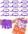 UpBrands 12-Pack Purple 7-Inch Zipper Bracelets – Fidget Party Favors for Kids, Bulk Anxiety Toys, and Stylish Accessories for Heart Day & Purple Thursday